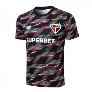Camiseta De Futbol de Entrenamiento Sao Paulo 2024-2025 Negro
