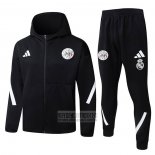 Chandal con Capucha del Ajax 2025-2026 Negro
