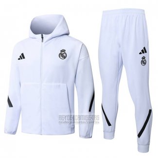 Chandal con Capucha del Real Madrid 2025-2026 Blanco