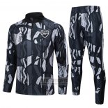 Chandal de Sudadera del Arsenal 2024-2025 Negro Gris