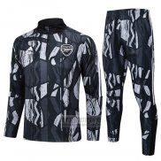 Chandal de Sudadera del Arsenal 2024-2025 Negro Gris
