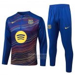 Chandal de Sudadera del Barcelona 2025-2026 Azul Amarillo