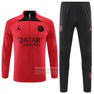 Chandal de Sudadera del Paris Saint-Germain Jordan 2022-2023 Rojo