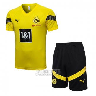 Chandal del Borussia Dortmund Manga Corta 2022-2023 Amarillo - Pantalon Corto