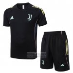 Chandal del Juventus Manga Corta 2025-2026 Negro - Pantalon Corto