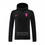 Chaqueta con Capucha del Chelsea 2024-2025 Negro