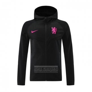Chaqueta con Capucha del Chelsea 2024-2025 Negro