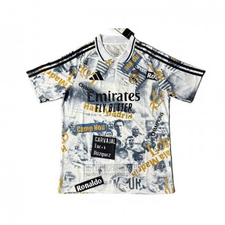 Tailandia Camiseta De Futbol Real Madrid Special 2025-2026 Blanco Amarillo