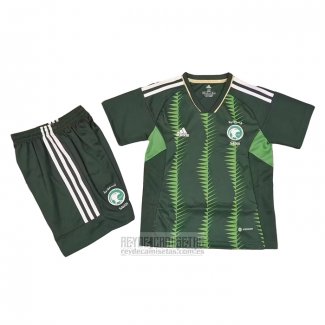 Camiseta De Futbol Arabia Saudita Primera Nino 2023