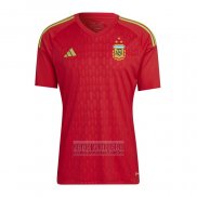 Camiseta De Futbol Argentina Portero 2022 Rojo