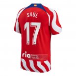 Camiseta De Futbol Atletico Madrid Jugador Saul Primera 2022-2023