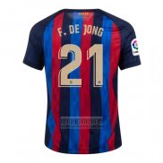 Camiseta De Futbol Barcelona Jugador F.De Jong Primera 2020-2021