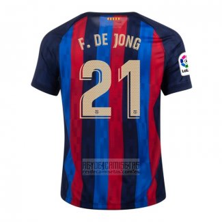 Camiseta De Futbol Barcelona Jugador F.De Jong Primera 2022-2023