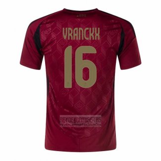 Camiseta De Futbol Belgica Jugador Vranckx Primera 2024