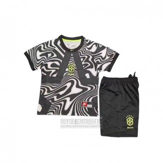 Camiseta De Futbol Brasil Portero Nino 2026 Negro