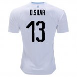 Camiseta De Futbol Uruguay Jugador D.silva Segunda 2018