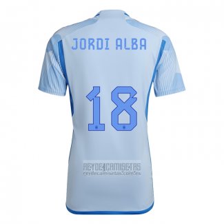 Camiseta De Futbol Espana Jugador Jordi Alba Segunda 2022