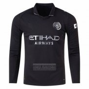 Camiseta De Futbol Manchester City Segunda Manga Larga 2025-2026