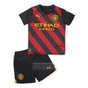 Camiseta De Futbol Manchester City Segunda Nino 2022-2023