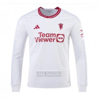 Camiseta De Futbol Manchester United Tercera Manga Larga 2023-2024