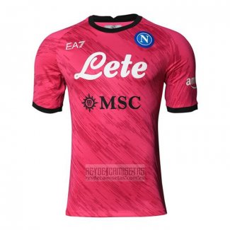 Camiseta De Futbol Napoli Portero 2022-2023 Rosa
