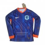 Camiseta De Futbol Paises Bajos Segunda Manga Larga 2024