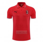 Camiseta De Futbol Polo del AC Milan 2022-2023 Rojo