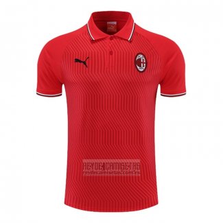 Camiseta De Futbol Polo del AC Milan 2022-2023 Rojo