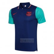 Camiseta De Futbol Polo del Barcelona 2021 Azul