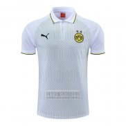 Camiseta De Futbol Polo del Borussia Dortmund 2022-2023 Blanco y Verde