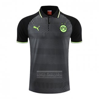 Camiseta De Futbol Polo del Borussia Dortmund 2022-2023 Gris