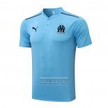 Camiseta De Futbol Polo del Olympique Marsella 2021-2022 Azul