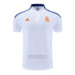 Camiseta De Futbol Polo del Real Madrid 2022-2023 Blanco y Azul