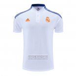 Camiseta De Futbol Polo del Real Madrid 2022-2023 Blanco y Azul