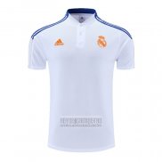 Camiseta De Futbol Polo del Real Madrid 2022-2023 Blanco y Azul