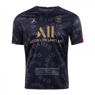 Camiseta De Futbol Pre Partido del Paris Saint-Germain 2020-2021 Negro