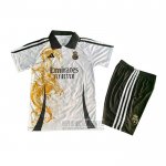 Camiseta De Futbol Real Madrid Dragon Nino 2025-2026 Blanco