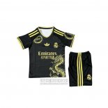 Camiseta De Futbol Real Madrid Dragon Nino 2025 Negro