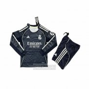 Camiseta De Futbol Real Madrid Segunda Manga Larga Nino 2025-2026