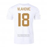 Camiseta De Futbol Serbia Jugador Vlahovic Segunda 2022
