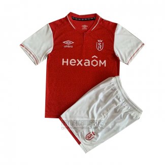 Camiseta De Futbol Stade de Reims Primera Nino 2023-2024