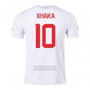 Camiseta De Futbol Suiza Jugador Xhaka Segunda 2022