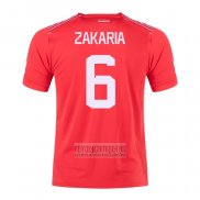 Camiseta De Futbol Suiza Jugador Zakaria Primera 2022