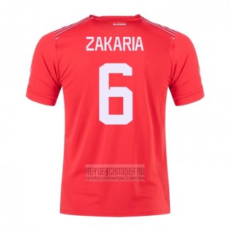 Camiseta De Futbol Suiza Jugador Zakaria Primera 2022