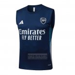 Camiseta De Futbol de Entrenamiento Arsenal Sin Mangas 2025-2026 Azul Blanco