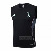Camiseta De Futbol de Entrenamiento Juventus Sin Mangas 2025-2026 Negro