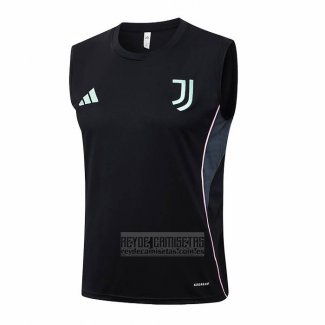 Camiseta De Futbol de Entrenamiento Juventus Sin Mangas 2025-2026 Negro