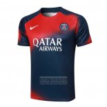 Camiseta De Futbol de Entrenamiento Paris Saint-Germain 2023-2024 Rojo y Azul