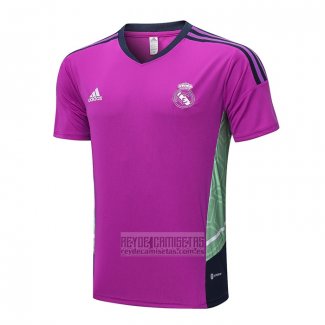 Camiseta De Futbol de Entrenamiento Real Madrid 2022-2023 Purpura