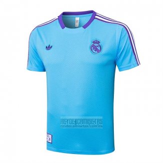 Camiseta De Futbol de Entrenamiento Real Madrid 2025-2026 Azul